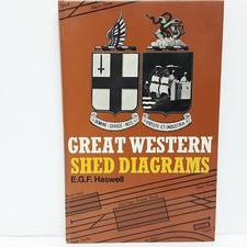 Vintage 1969 Great Western GWR Shed Diagrams Hardback Book by E.G.F. Haswell