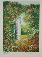Raphael Robic - Print - Lithograph - Giverny Pergola 2