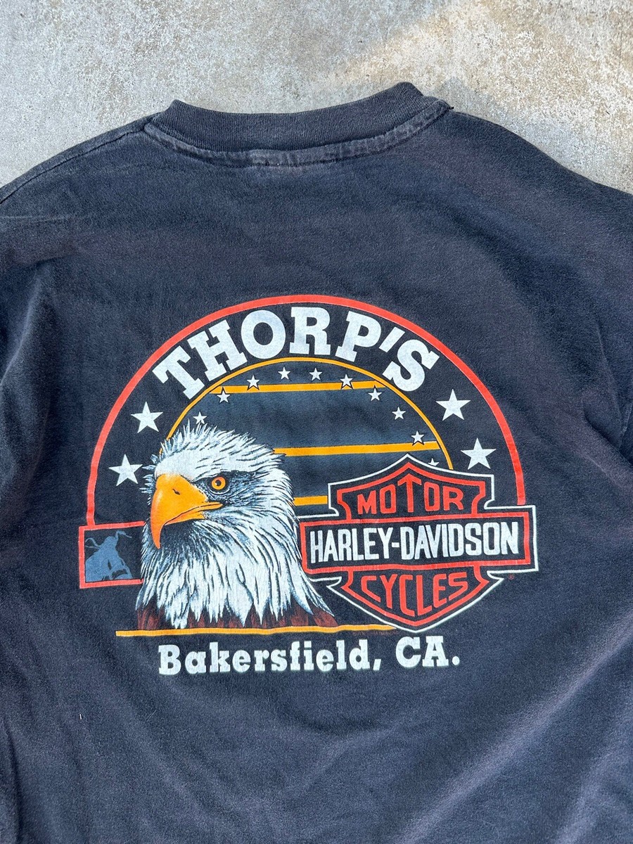 Vintage 1994 Harley Davidson T-Shirt Bakersfield California Men's