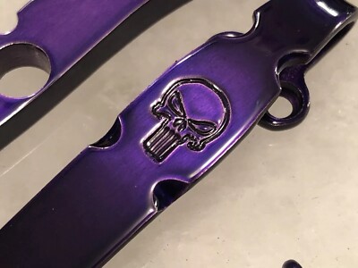 Purple Titanium Spacer Deep Pocket Clip & Screws Set For Spyderco Paramilitary 2