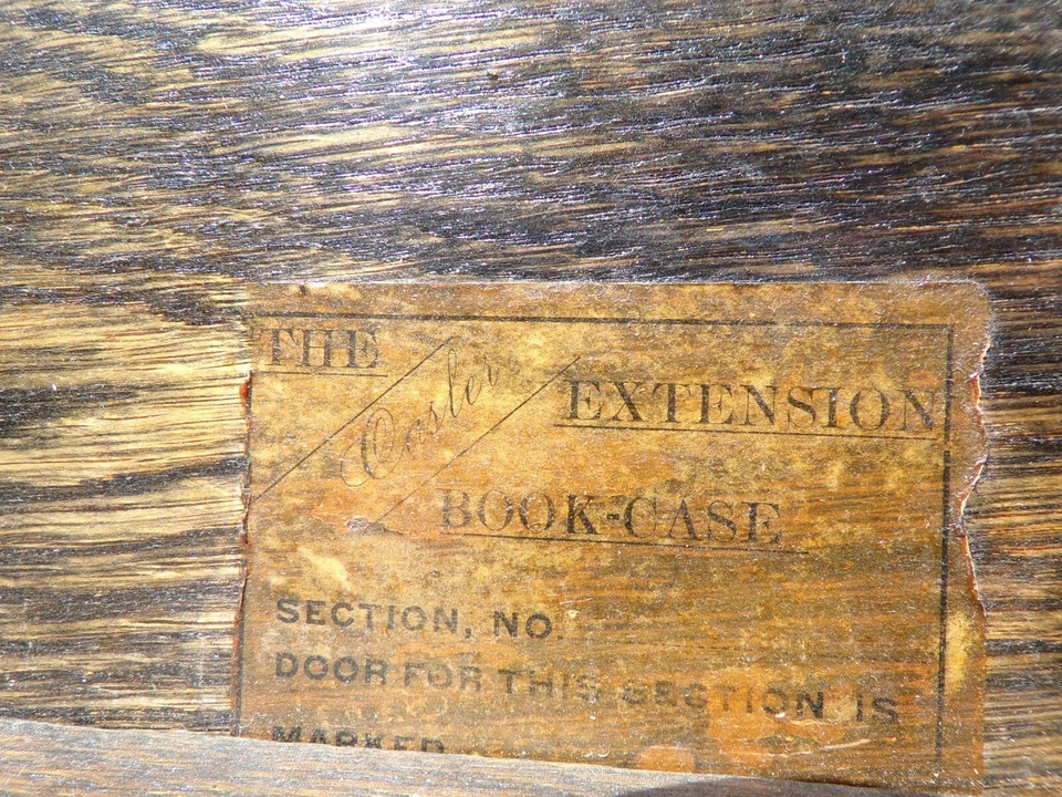 Librería Apilable Antigua Roble Barrister 3 Secciones Roble Misión Quatersawn Foto 2 de 4