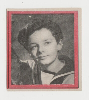 Freddie Bartholomew 1940s Enciclopedia Cultural de Chicos Film Star Trading Card
