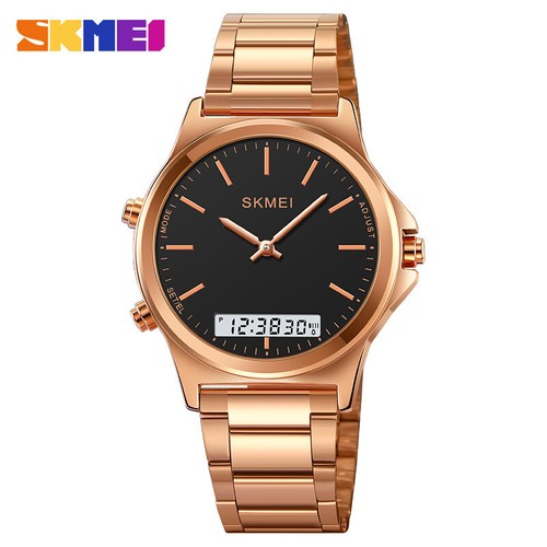Chrono Edelstahl Wasserdicht Mode Digitaluhr SKMEI 2120 Freizeit 30m - Bild 5 von 18