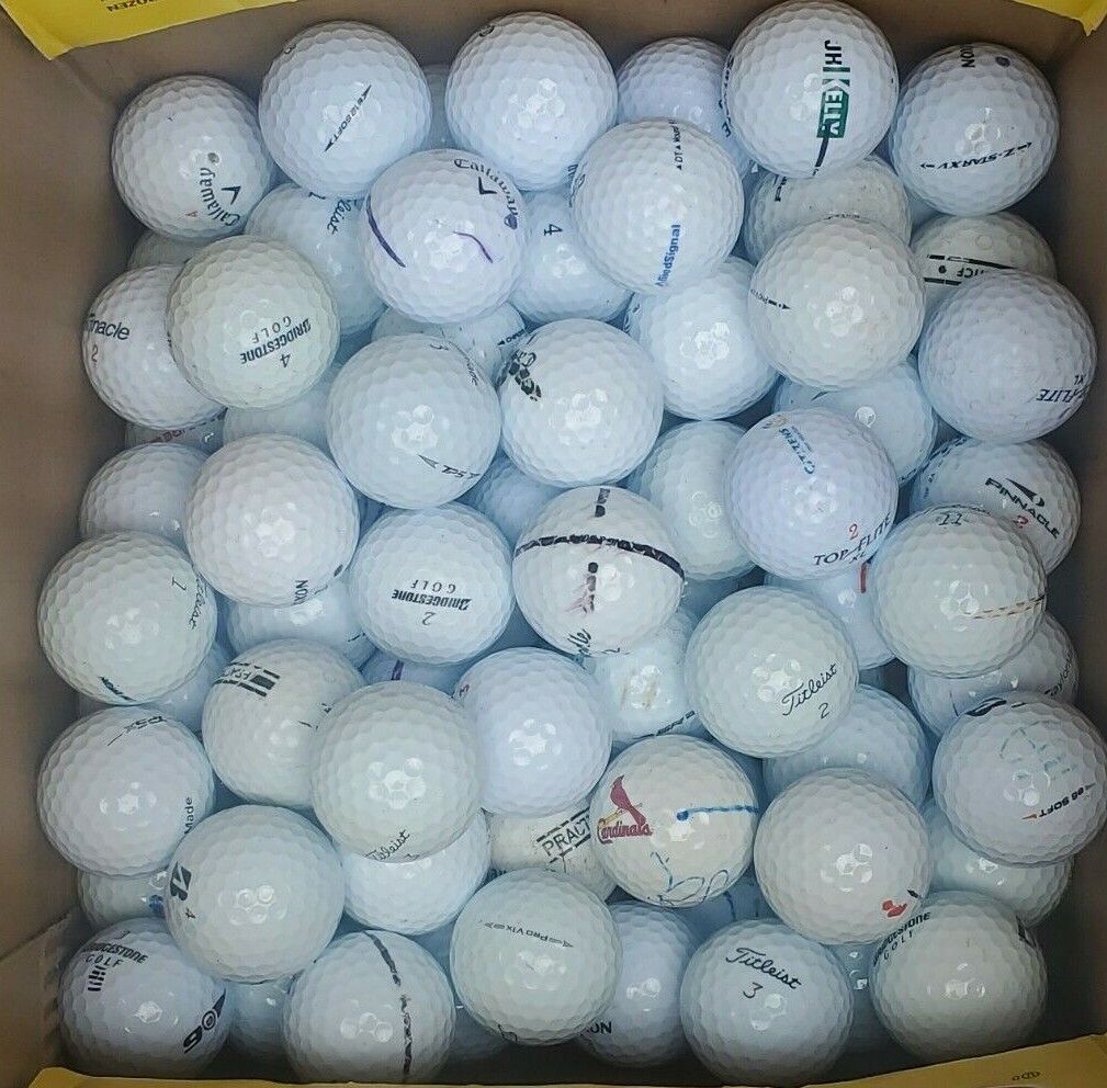 100 Assorted Golf Balls Grade AAAA / AAA