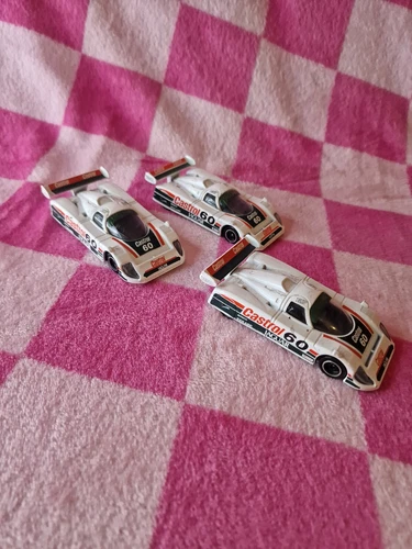 Corgi Jaguar XJR9 Castrol RN60 Martin Brundell x3 Vintage Metal Die Cast Toys