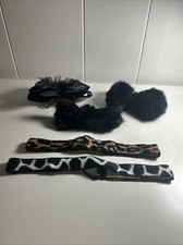 5 Piece Unauthenticated Fur  Faux Fur Hair Accessories Bundle