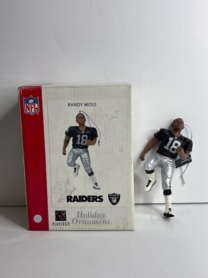 Randy Moss Christmas Ornaments NFL #18 Raiders Vikings Brand New