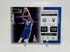✅ 2021-22 Contenders - JOEL EMBIID - Game Night Ticket - 76ers #2