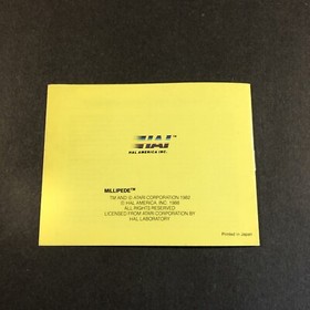 millipede nes Manual
