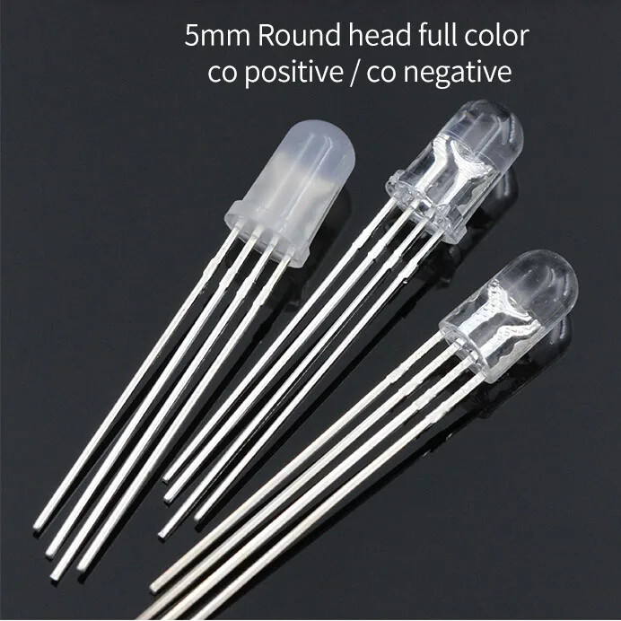 Rgb Led Led Variable Color Common Cathode 4-Pin 5MM Diode Super Bright ...