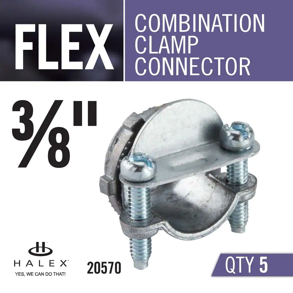 3/8 In. Flexible Metal Conduit (FMC) Combination Clamp
