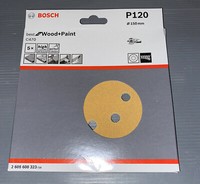 5X Bosch Schleifscheiben 150Mm, P120, FüR Holz Und Farbe