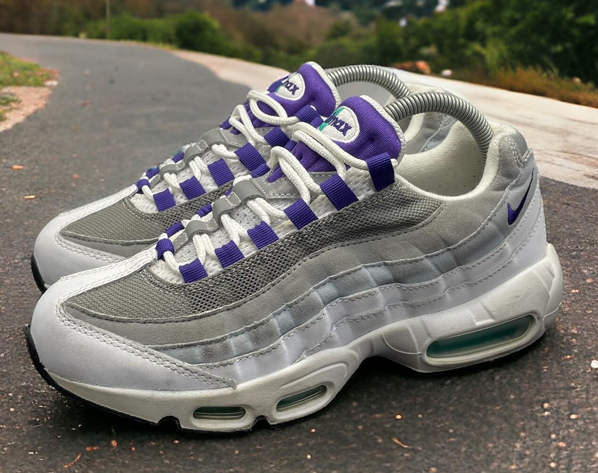 Nike AirMax 95 Grapes White Gray Classic OG Run Shoes Womens Size