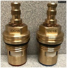 Ceramic Disc Tap Cartridge Valves 28 Spline x 7.9mm PAIR fits some Blanco Taps