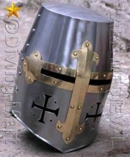 Armatura templare indossabile Cavalieri Templari Crociati Elmetto Armatura me...