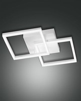Fabas Luce Led Wand-/Deckenleuchte Bard 110X450Mm 39W Warmweiß Weiß Dimmbar