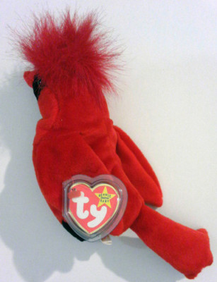 red cardinal beanie baby