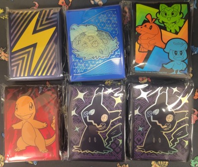 Pokémon TCG x65 Count of Card Sleeves Pack of 6 from Various Elite Trainer Boxes