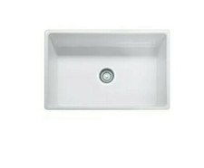 Franke Farmhouse Single Bowl Fireclay Sink FHK710-30WH, White