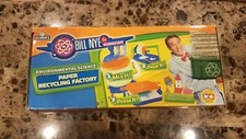 New Open Box Bill Nye The Science Guy Paper Recycling Factory Craft Set