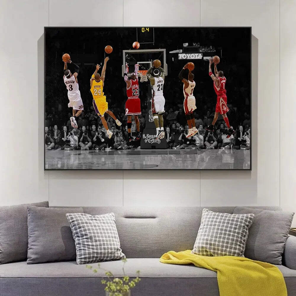 Inspirational Basketball Player Posters – Iconic Athlete Motivation