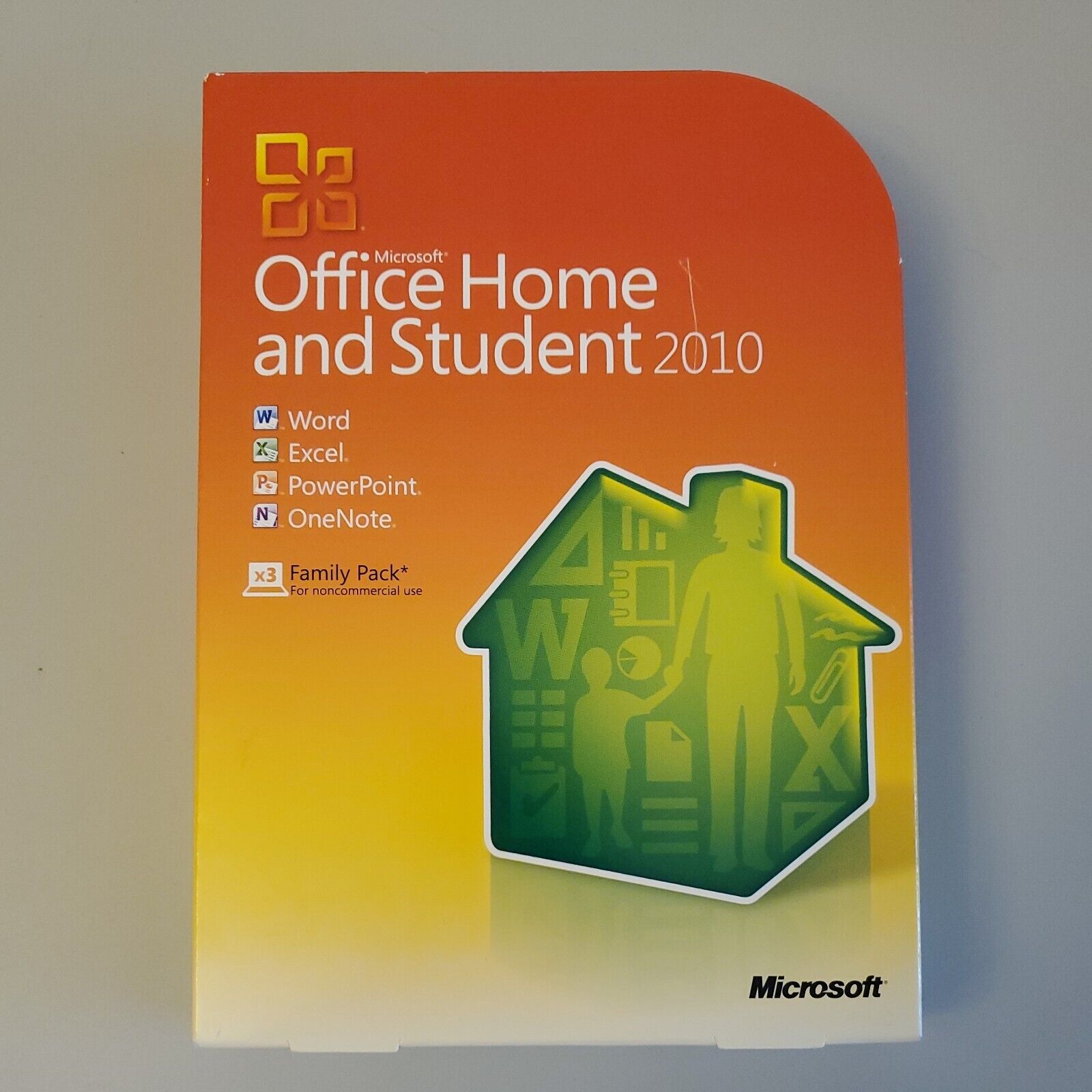 Microsoft Office Home and Student 2010 Full Retail Version - 3 User Family Pack