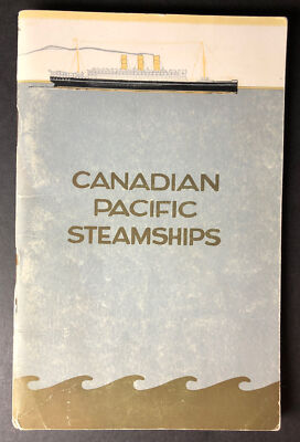 #ad Canadian Pacific Steamships 1927 SS Empress of France Quebec to Southampton UK $20.90