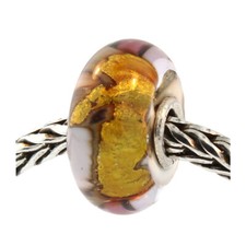 Authentic Trollbeads Glass 62010 Golden Cave ...