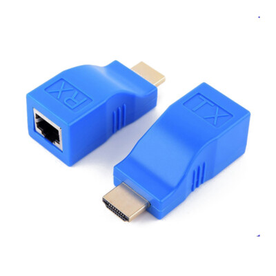 4K 1080P Hdmi Extender Zu Rj45 Über Lan Cat 5E/6 Netzwerk Ethernet Adapter   