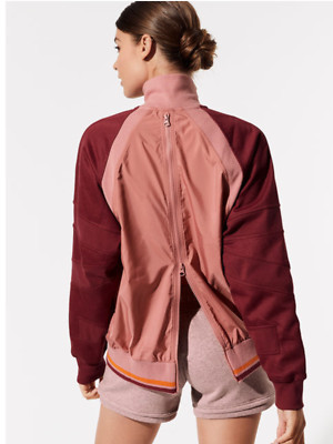 Adidas By Stella Mccartney Womens Training Track Top Jacket Raw Pink Maroon Sz M Ebay