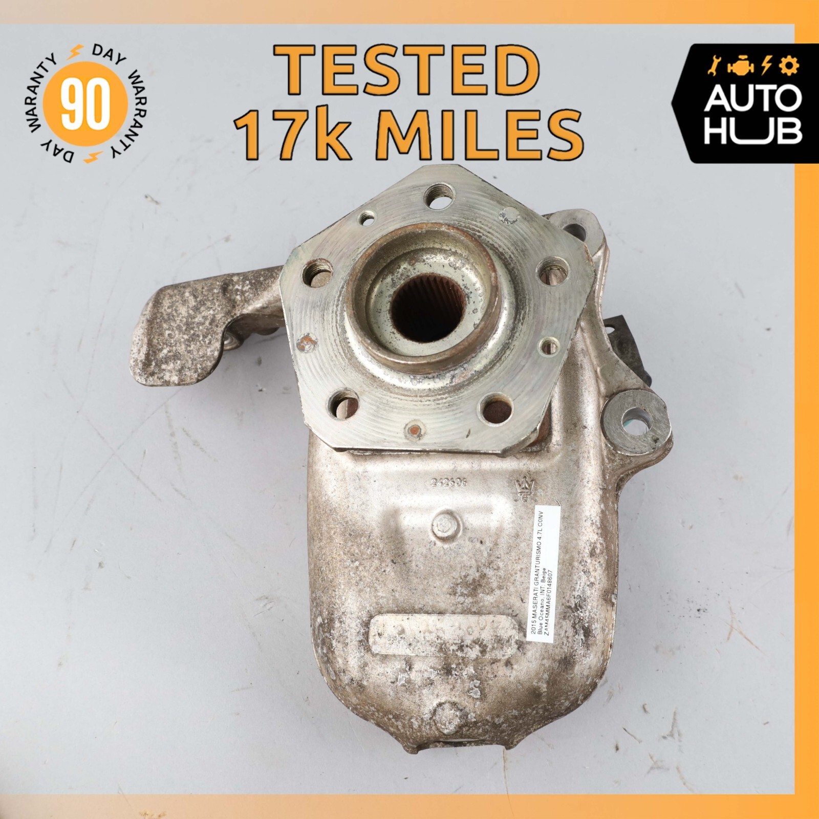 11-19 Maserati GranTurismo S M145 Front Left Side Spindle Knuckle Hub OEM 17k