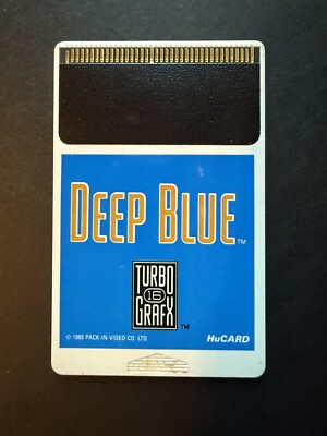 Deep Blue 1989 TurboGrafx-16 Game HuCARD Untested As Is