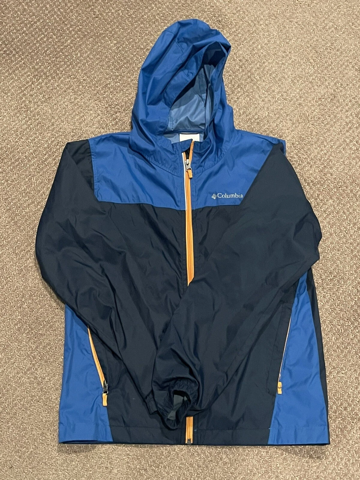 Columbia Windbreaker Jacket Hooded Kids Youth Size Large 14/16 L Boys Girls