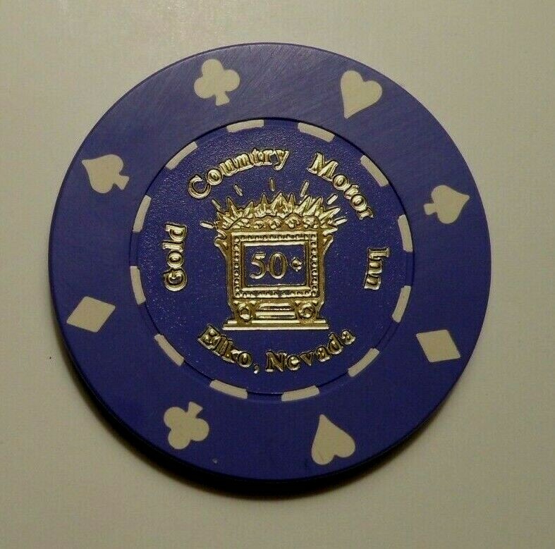 50c CASINO CHIP "GOLD COUNTRY MOTOR INN" ELKO, NEVADA 
