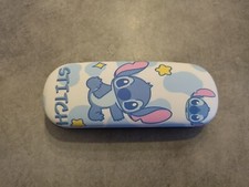 Boite/étui à lunette Stitch bleue/blanche