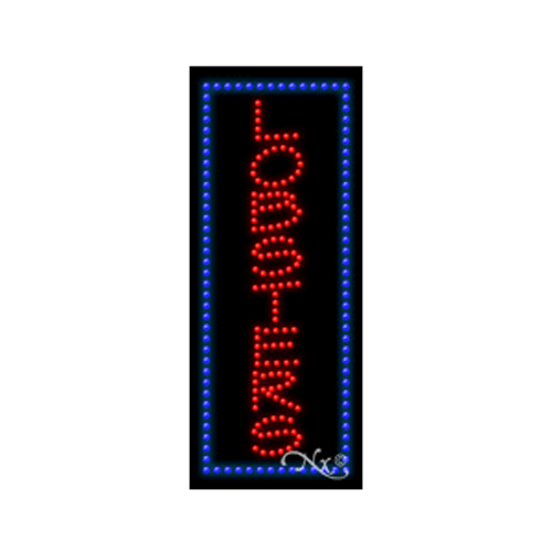 NEW “LOBSTERS" 27x11 BORDER SOLID/ANIMATED LED SIGN W/CUSTOM OPTIONS 21585 - Picture 1 of 3