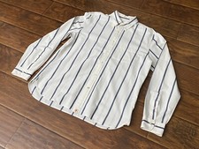 Brooks Brothers Mens Long Sleeve Work Dress Button Down Striped Shirt Size L