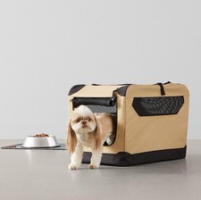 AmazonBasics 3-Door Portable Kennel Soft-Sided 21"x15"x15" Collapsible Dog Crate