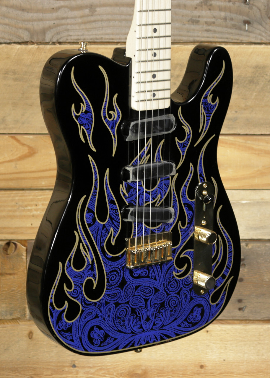 Электрогитара Fender James Burton Signature Telecaster Blue Paisley Flames с 383590₽