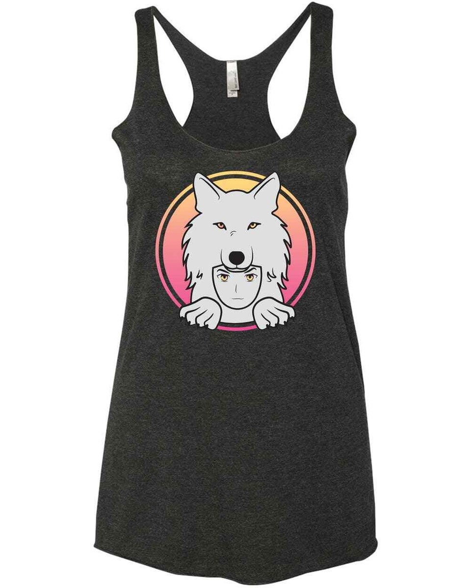 Saitama Inu Wolf Pack Strong Cryptocurrency investor gear to the moon Racer  Tank