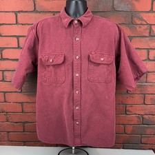 Field Stream Shirt Men's XL Red Flannel Button Down