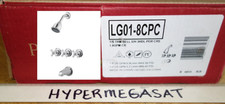 Pfister 3 Porcelain Cross Handle Bath Tub Shower Faucet Trim Kit Polished Chrome