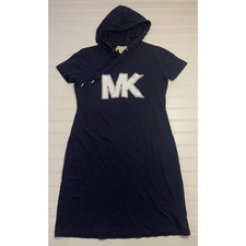 Michael Kors Short Sleeve Hoodie Dress Jewels - Size Women's XS