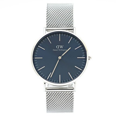 New 1 Year Warranty Daniel Wellington Watch DW00100628 Silver Blue Men s Women s