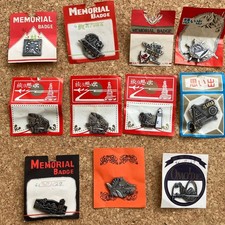 Japan Tourist Memorial Badge Lot of 11 Showa Retro Collectible Pins