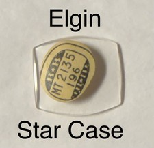 Vintage NOS 1940s Elgin De Luxe with Star Case Glass Watch Crystal
