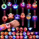 Glowing Halloween Bracelets Rings 12-24Pcs Kids Party Favors Treat Bag Fillers