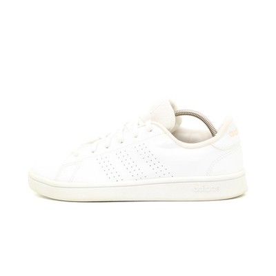 adidas Damen Cloudfoam Advantage Clean Schuh Weiß Leder Leicht Sneaker EU 38 
