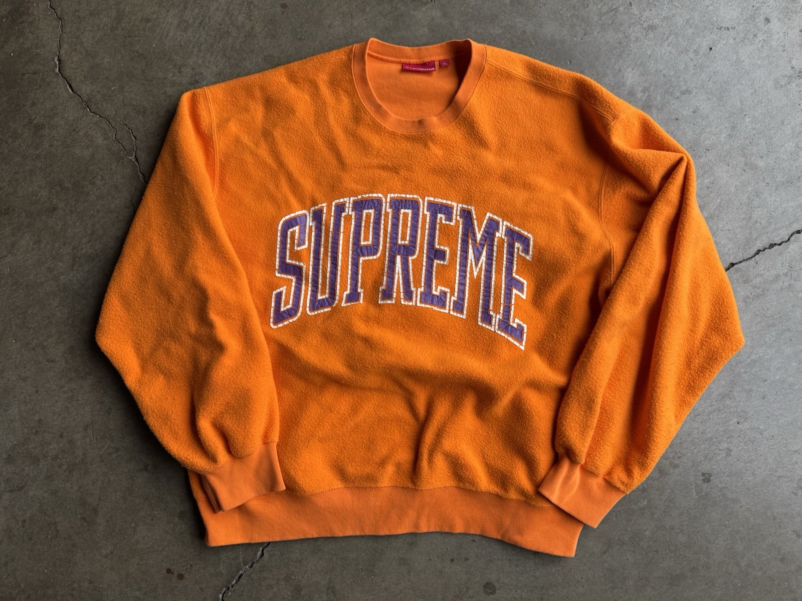 Supreme Inside Out Crewneck Sweatshirt sz XXL Orange