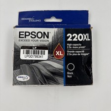 NEW Epson 220XL Black Ink Cartridge T220XL120 High Capacity New Expired 10/2022